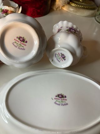 Set azucarero y lechera royal albert