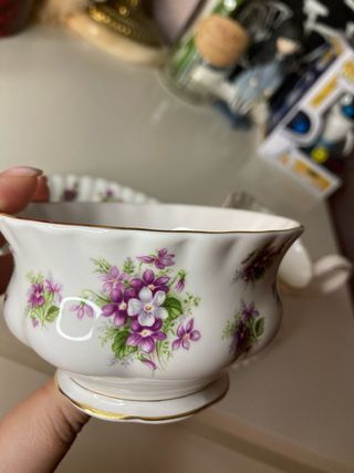 Set azucarero y lechera royal albert