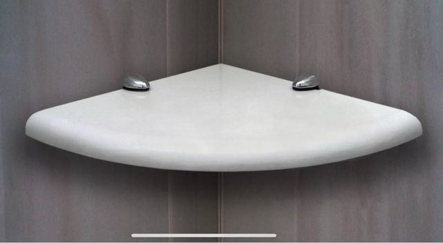 2 estantes esquineros blancos +4 soporte clip