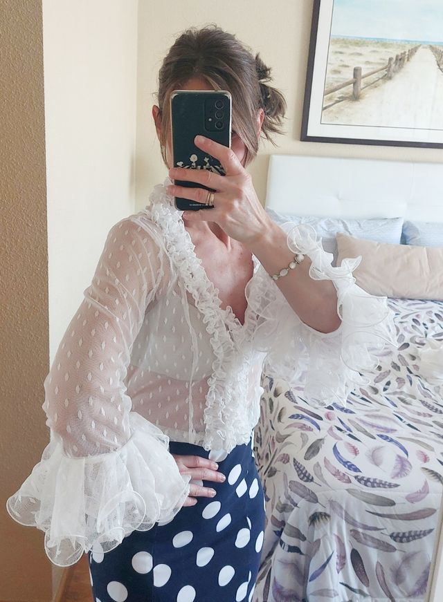 Blusa flamenca de encaje