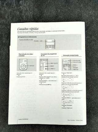 Manual Instrucciones VCR Sony SLV-315CP