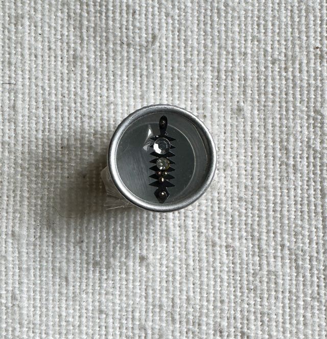 Set 3 Bindi indiani in scatola metallo