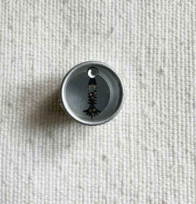 Set 3 Bindi indiani in scatola metallo