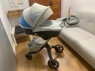 Cochecito bebe Stokke silla capazo y extras