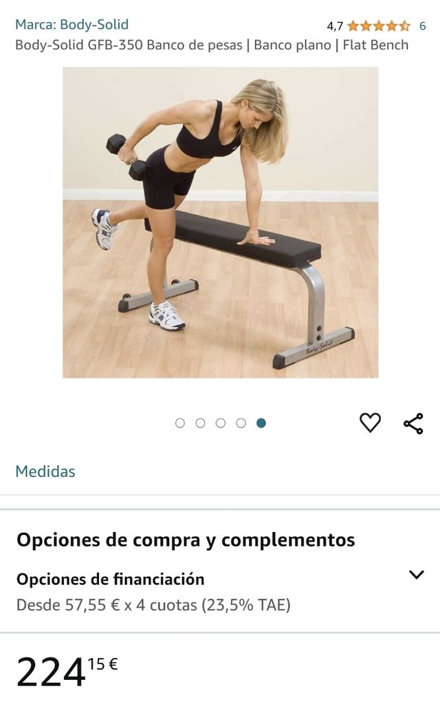 Banco body Solid Nuevo