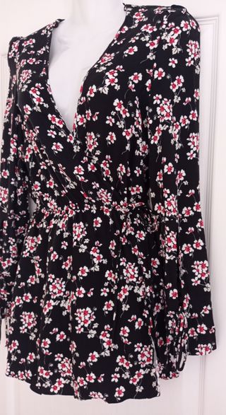 Mono corto estampado flores Zara XS