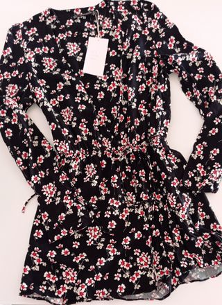 Mono corto estampado flores Zara XS