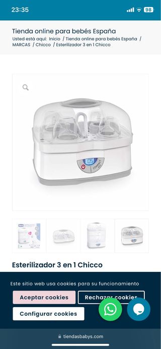 Esterilizador chicco