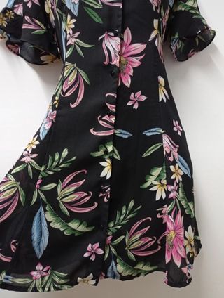 Vestido veraniego flores, talla S