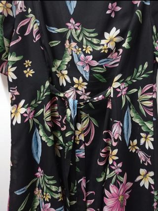 Vestido veraniego flores, talla S