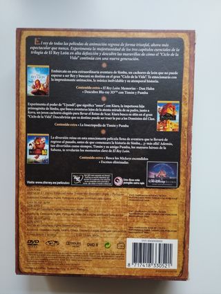 Trilogía El Rey León en DVD