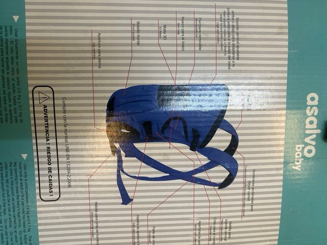 Borsa per bebè blu da bambino nuova