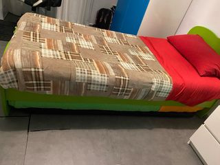 Letto singolo cameretta con materasso