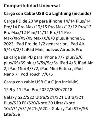 35) Cargador adaptador 20w iPhone y ipad