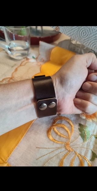 Bracciale nordic pelle fibia drago celti