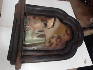 Cuadro de virgen de escayola