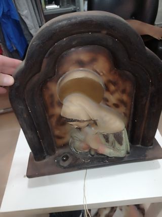 Cuadro de virgen de escayola