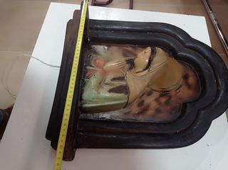 Cuadro de virgen de escayola