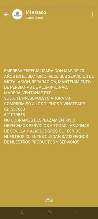  VENTANAS DE PVC Y ALUMINIO ,(SOLO REPARACIONES )