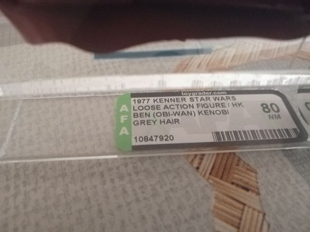obi wan kenobi 1977   grey Hair  AFA 80 HK Figura 