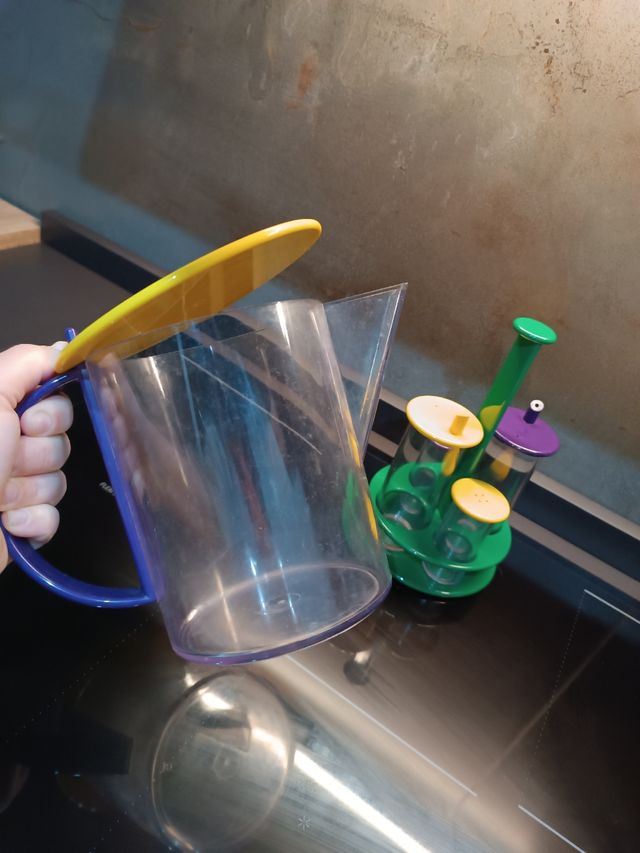 Set brocca + set oliera in plastica vintage