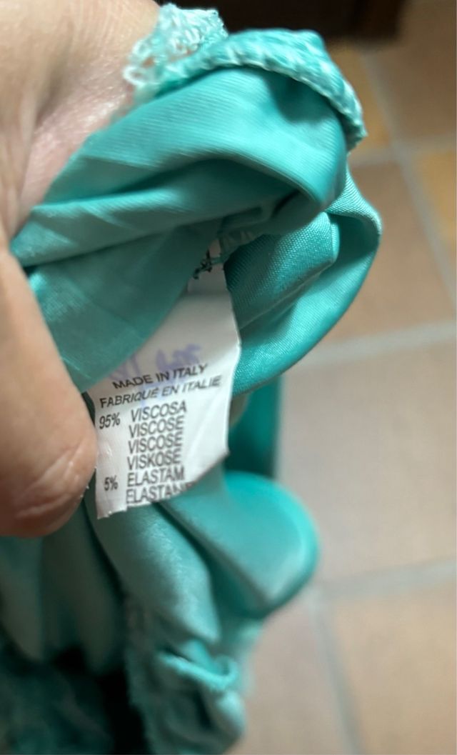 mono largo vestir turquesa talla única