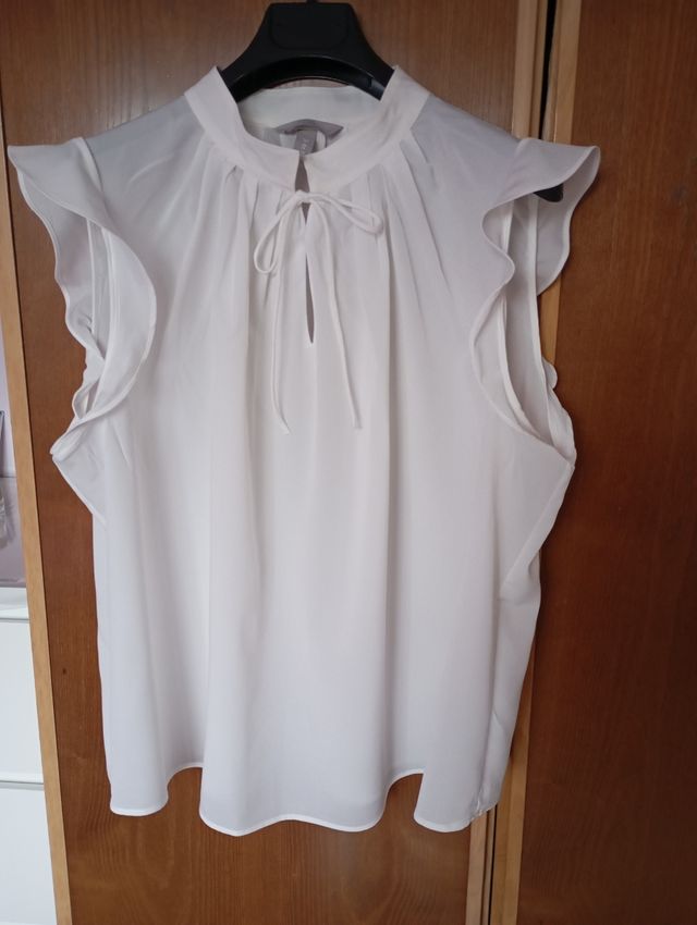 Camicia con maniche con ruches