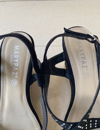 Sandalias Esparto Negras