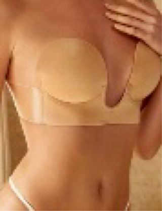 Sujetador adhesivo albaricoque D