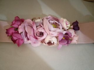 Cinturón elástico flores
