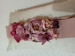 Cinturón elástico flores