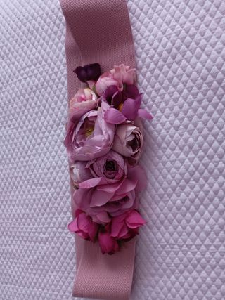 Cinturón elástico flores