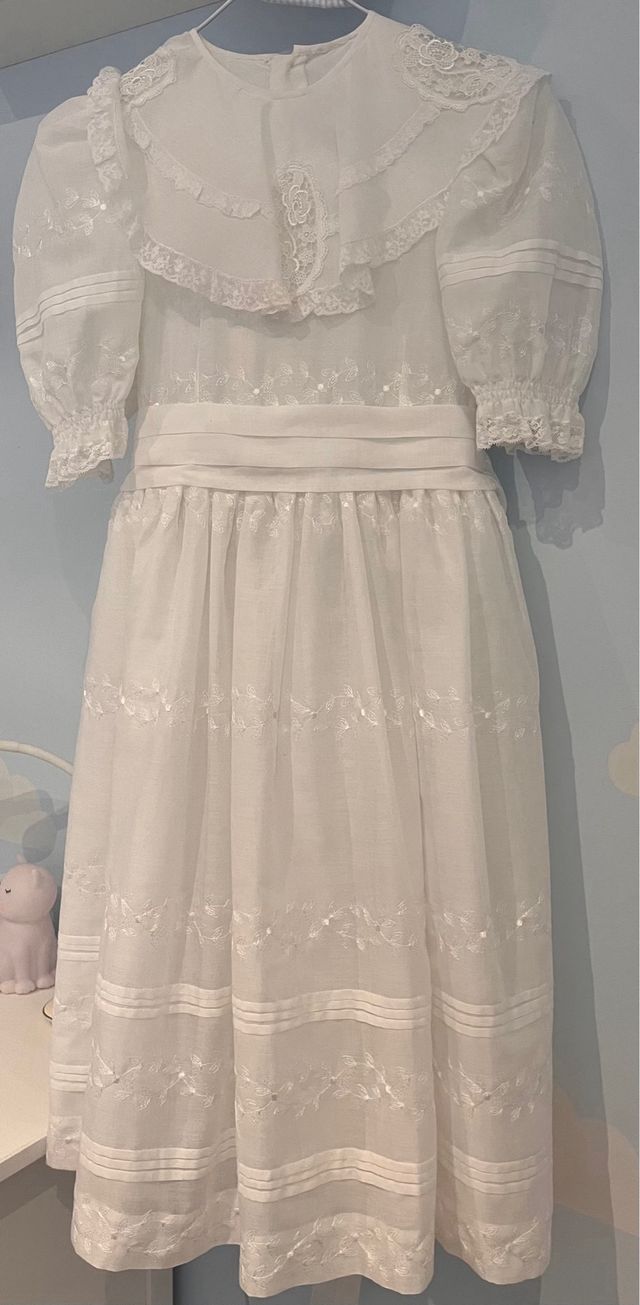 Vestido niña Comunión + adorno pelo