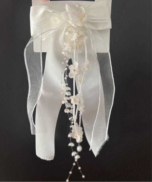 Vestido niña Comunión + adorno pelo