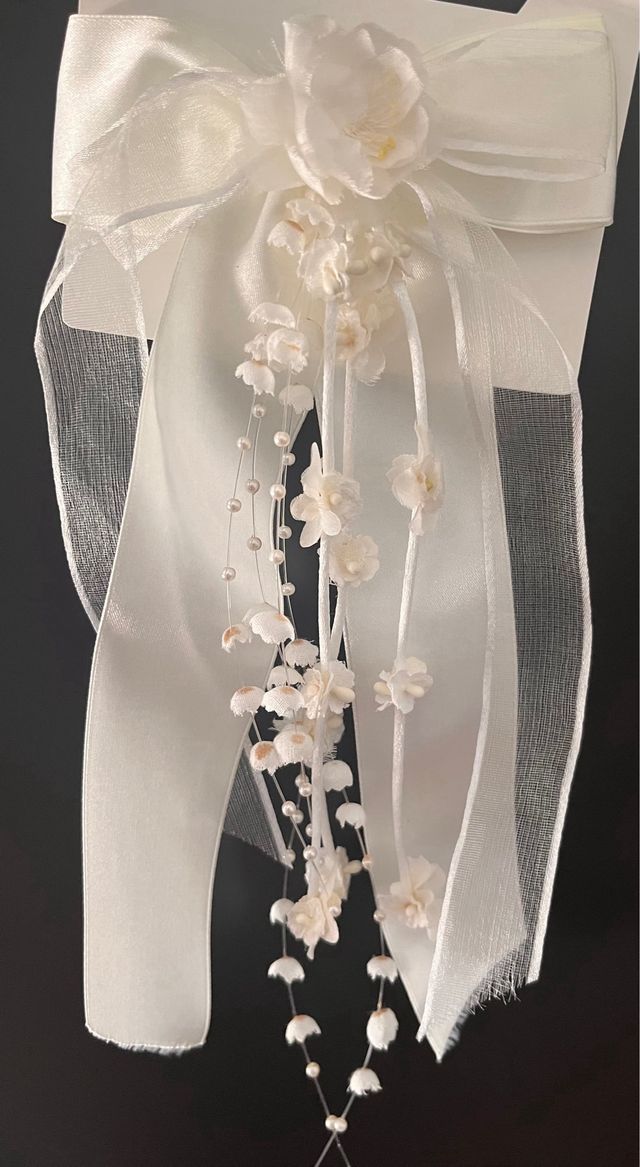 Vestido niña Comunión + adorno pelo