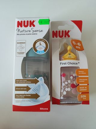 2 Biberones nuk nuevos