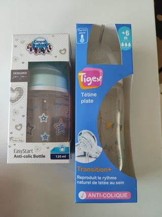 2 biberones nuevos