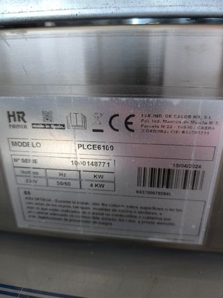 Plancha eléctrica HR