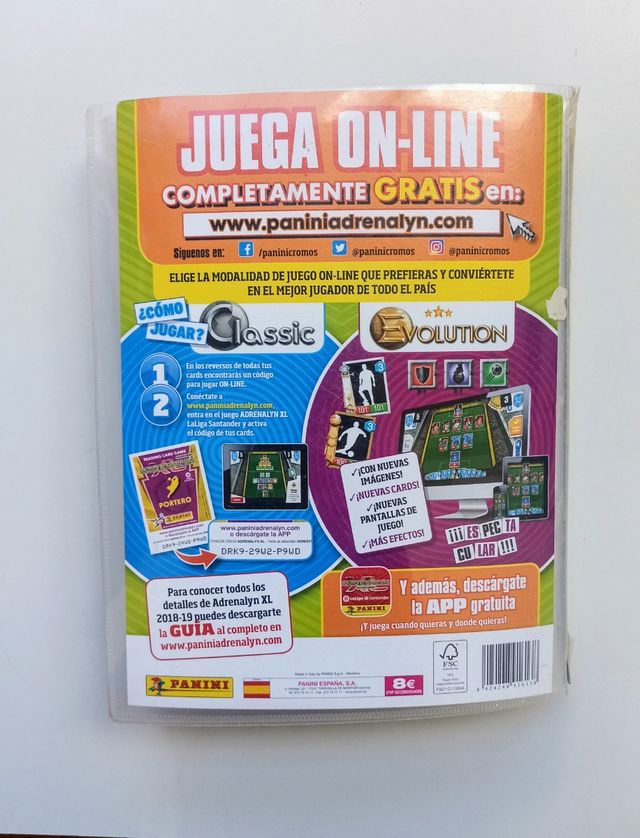 ALBUM ADRENALYN 2018-19 COMPLETO PANINI