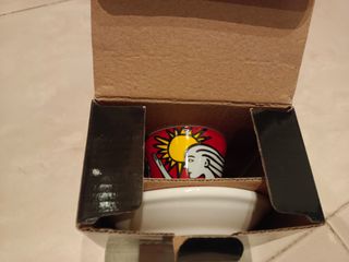 n. 4 tazzine finemente decorate nuove