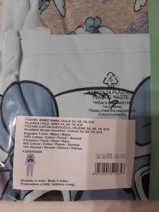 Pigiama Stitch in cotone