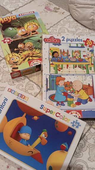 Puzzles Minnie,Pocoyó, diversos infantil