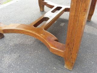 Tavolo liberty in legno di castagno