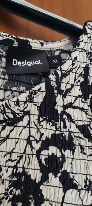 Vestido Desigual Midi flores talla XL