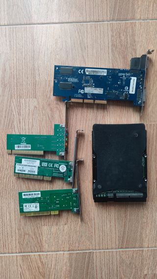 Combo tarjetas gráfica red sonido HDD