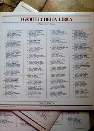 Musica Lirica collezione 80 vinili 33 giri