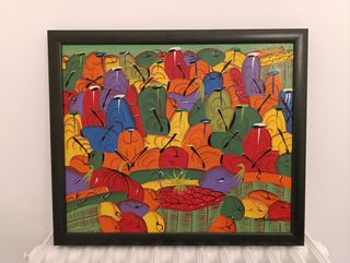 Quadro santo domingo originale dipinto cornice etn