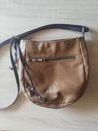 Bolso marrón cuero sintético