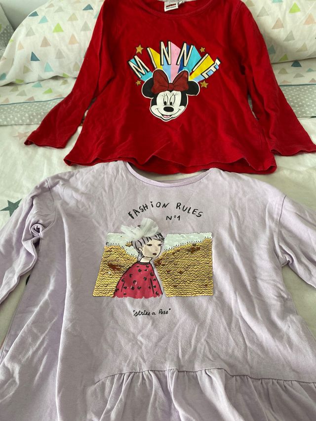 Lote de camisetas niña talla 4 años 