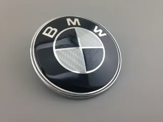 Emblema capot BMW 82mm NEGRO CARBONO 